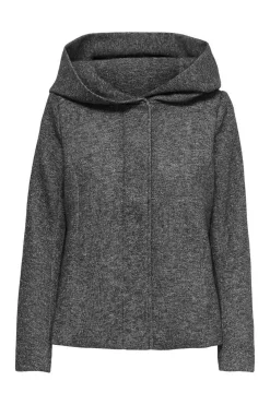 Only Blusoes E Casacos-Sobretudo Curto Com Capuz