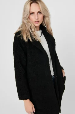 Only Sobretudos E Parkas-Sobretudo De Borrego Botoes