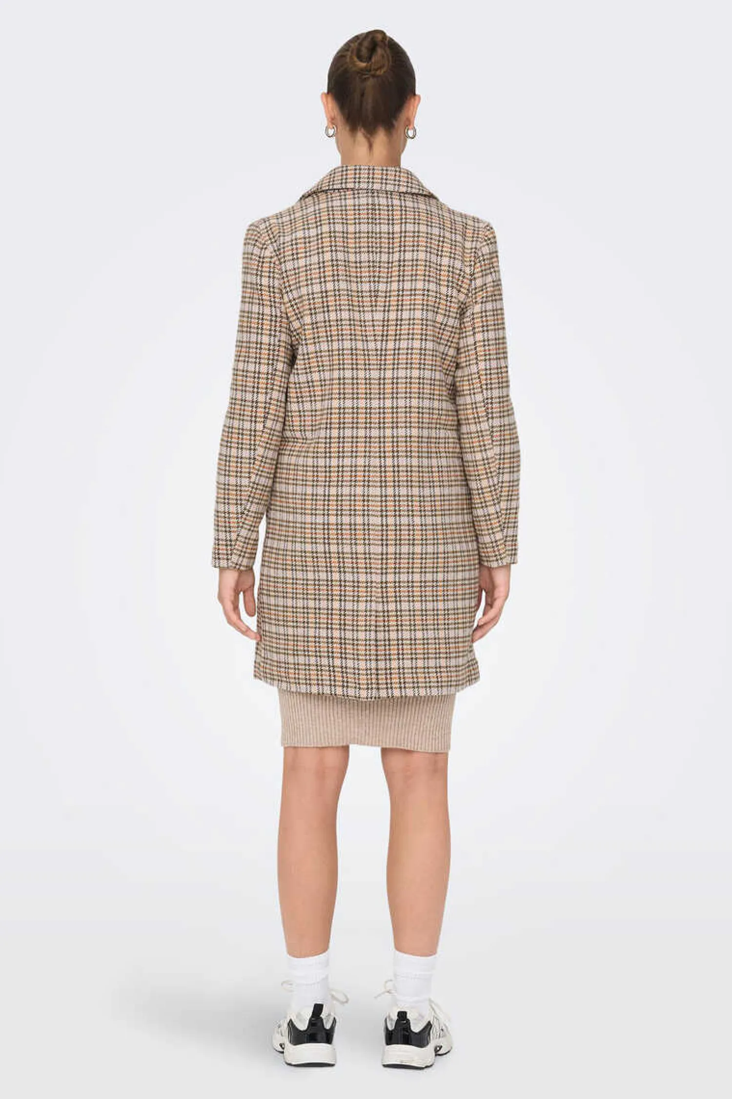 JDY Sobretudos E Parkas-Sobretudo De Xadrez