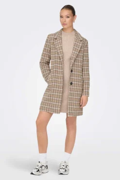 JDY Sobretudos E Parkas-Sobretudo De Xadrez