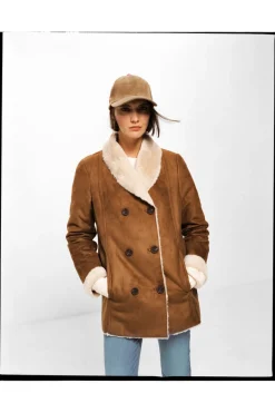 Springfield Sobretudos E Parkas-Sobretudo Dupla Face Dupla Abotoadura