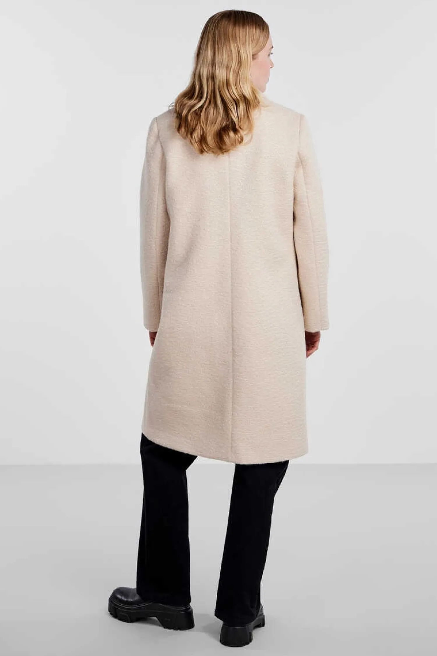 Pieces Sobretudos E Parkas-Sobretudo Gola De Lapela