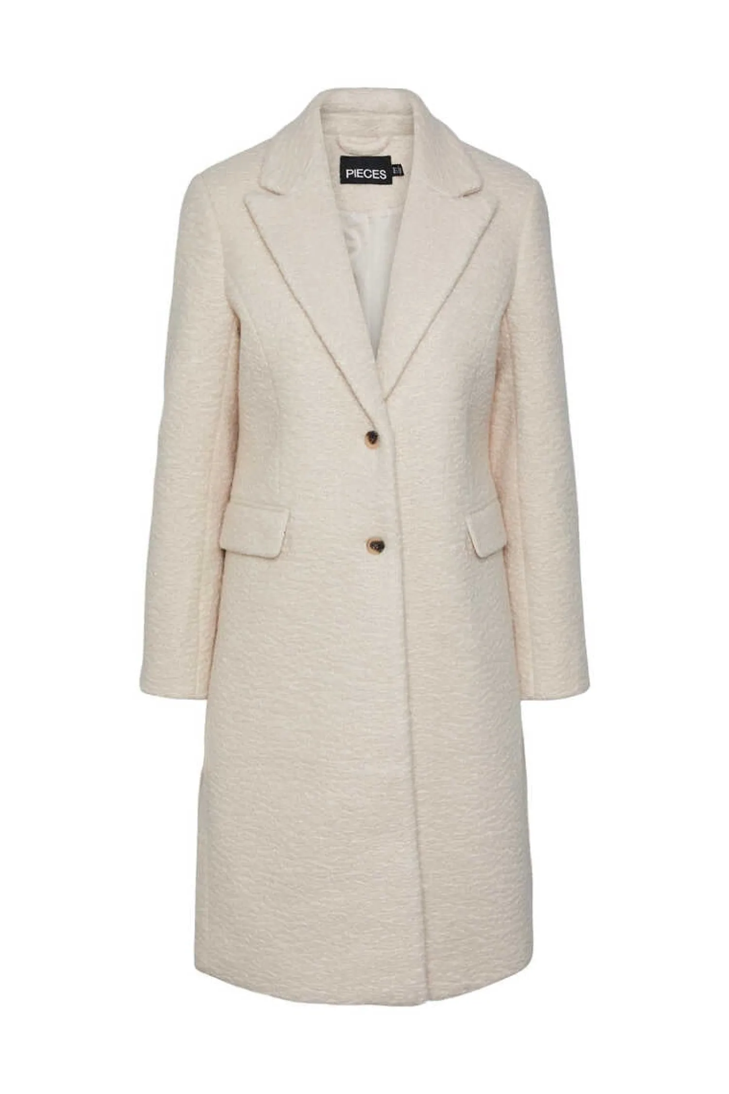 Pieces Sobretudos E Parkas-Sobretudo Gola De Lapela