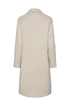 Pieces Sobretudos E Parkas-Sobretudo Gola De Lapela