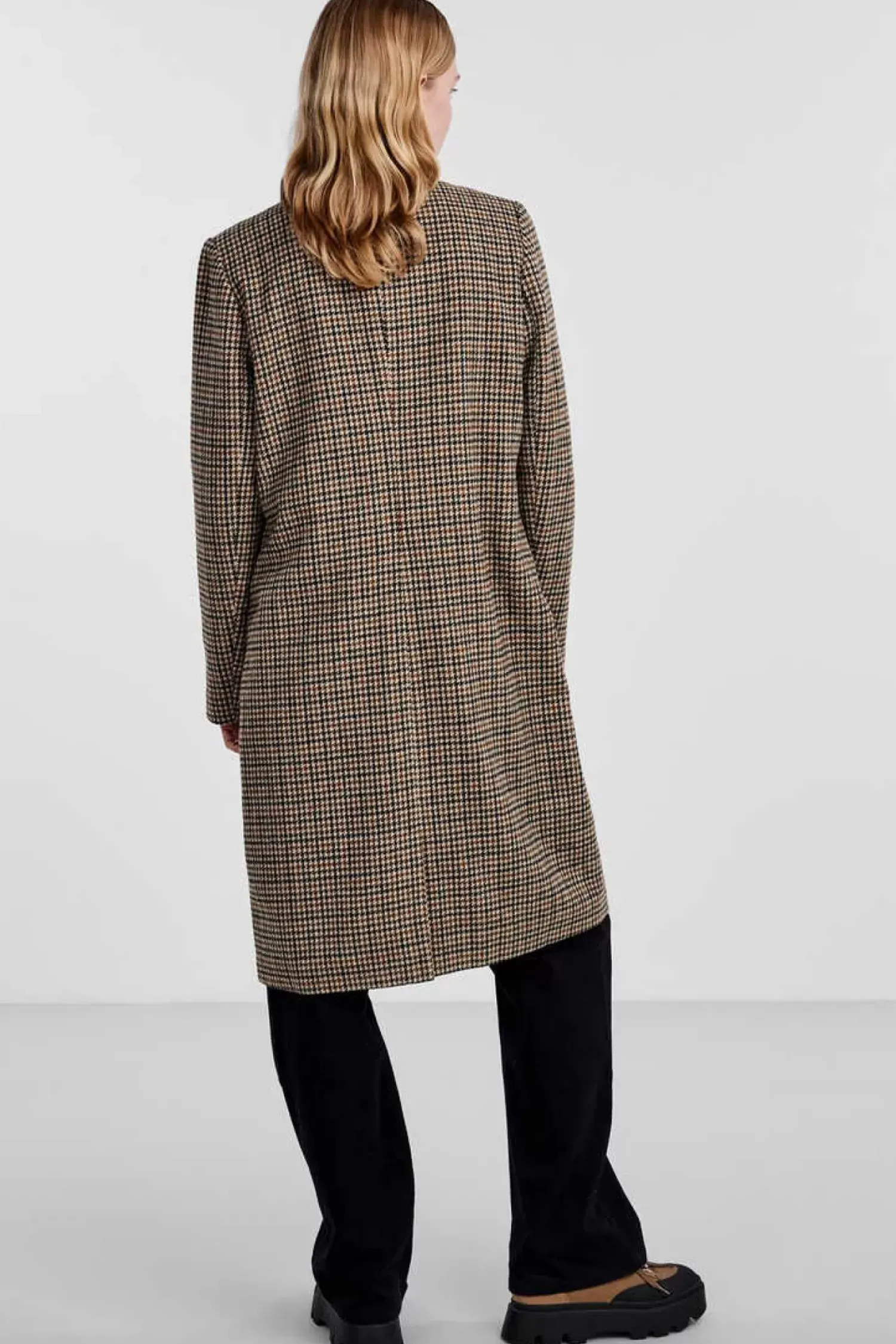 Pieces Sobretudos E Parkas-Sobretudo Gola De Lapela