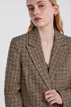 Pieces Sobretudos E Parkas-Sobretudo Gola De Lapela