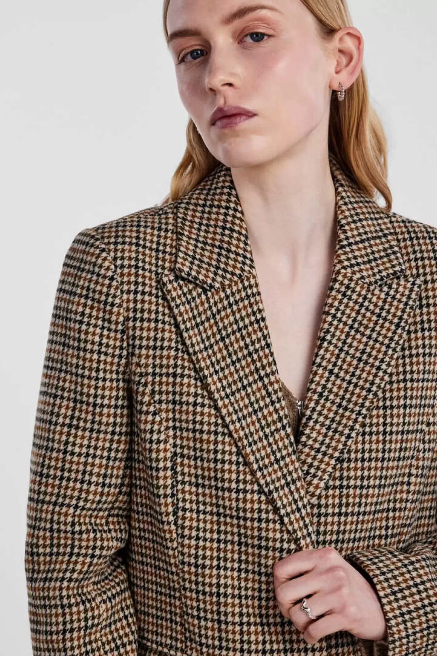 Pieces Sobretudos E Parkas-Sobretudo Gola De Lapela