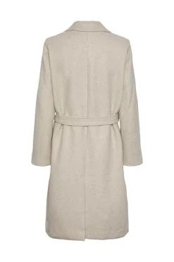 Pieces Sobretudos E Parkas-Sobretudo Gola De Lapela