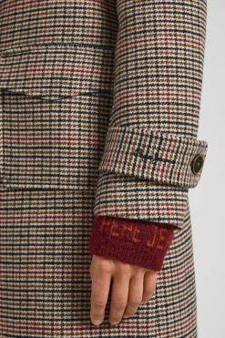 Pepe Jeans Sobretudos E Parkas-Sobretudo La Pied-De-Poule