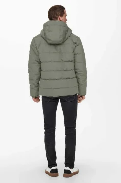 Only & Sons Sobretudo Puffer Cinza Best