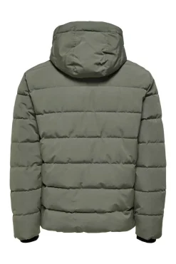 Only & Sons Sobretudo Puffer Cinza Best
