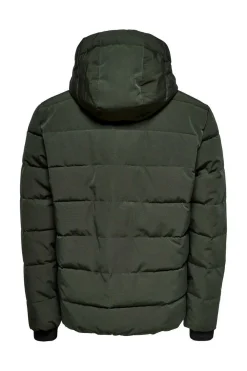 Only & Sons Sobretudo Puffer Castanho Hot