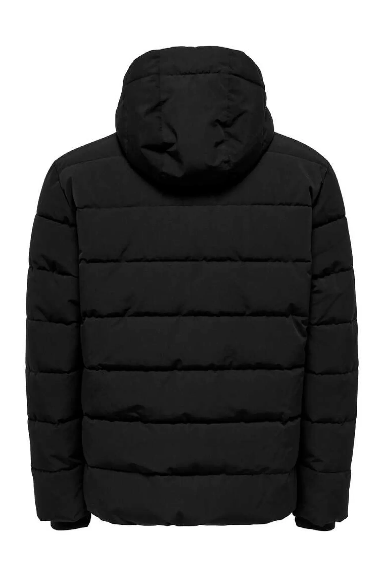 Only & Sons Sobretudo Puffer Preto Clearance