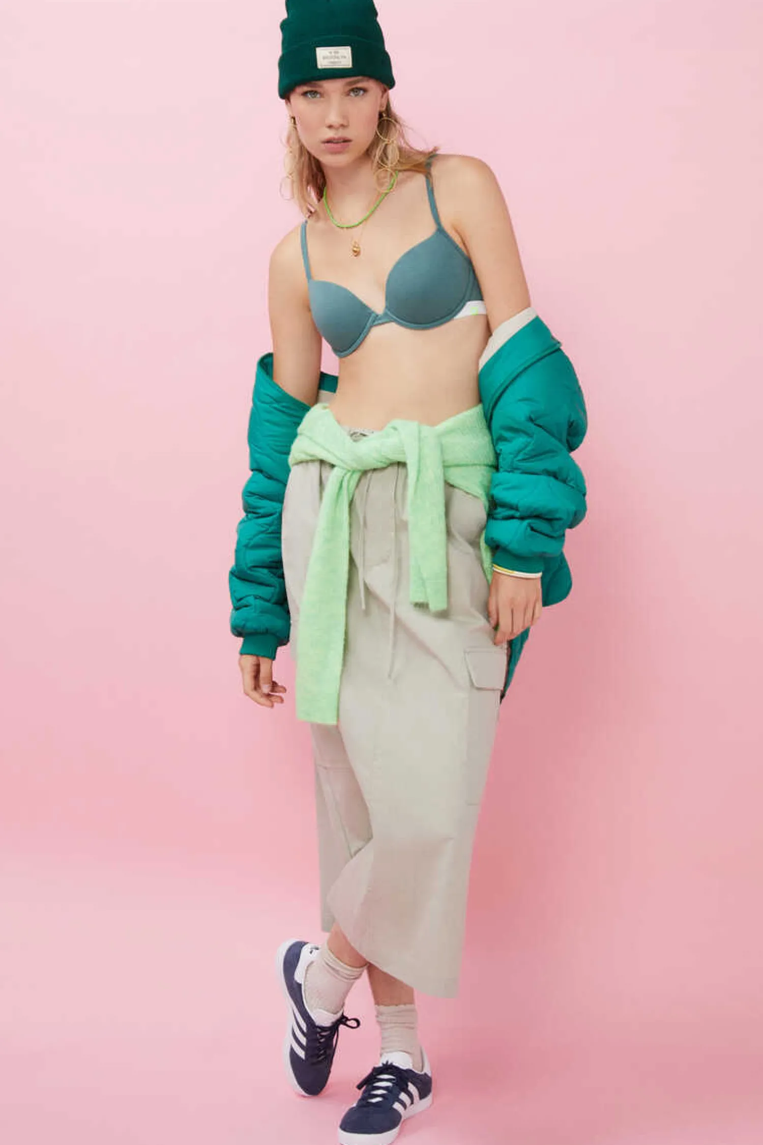 HI&BYE Roupa Interior-Soutien Algodao Aro E Enchimento Escuro