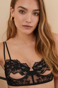 Women'secret Sutias-Soutien Balconette De Renda