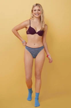 HI&BYE Roupa Interior-Soutien Enchimento Renda Bordeaux