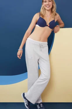 HI&BYE Roupa Interior-Soutien Push-Up Algodao Escuro