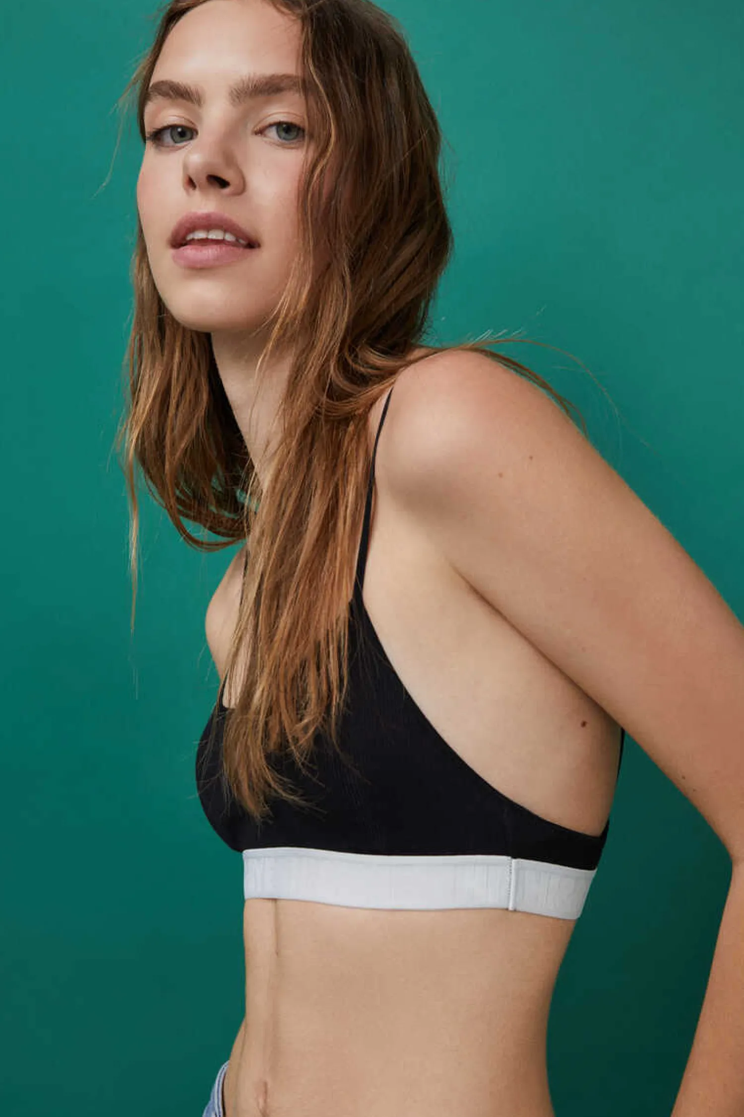 HI&BYE Roupa Interior-Soutien Top Algodao