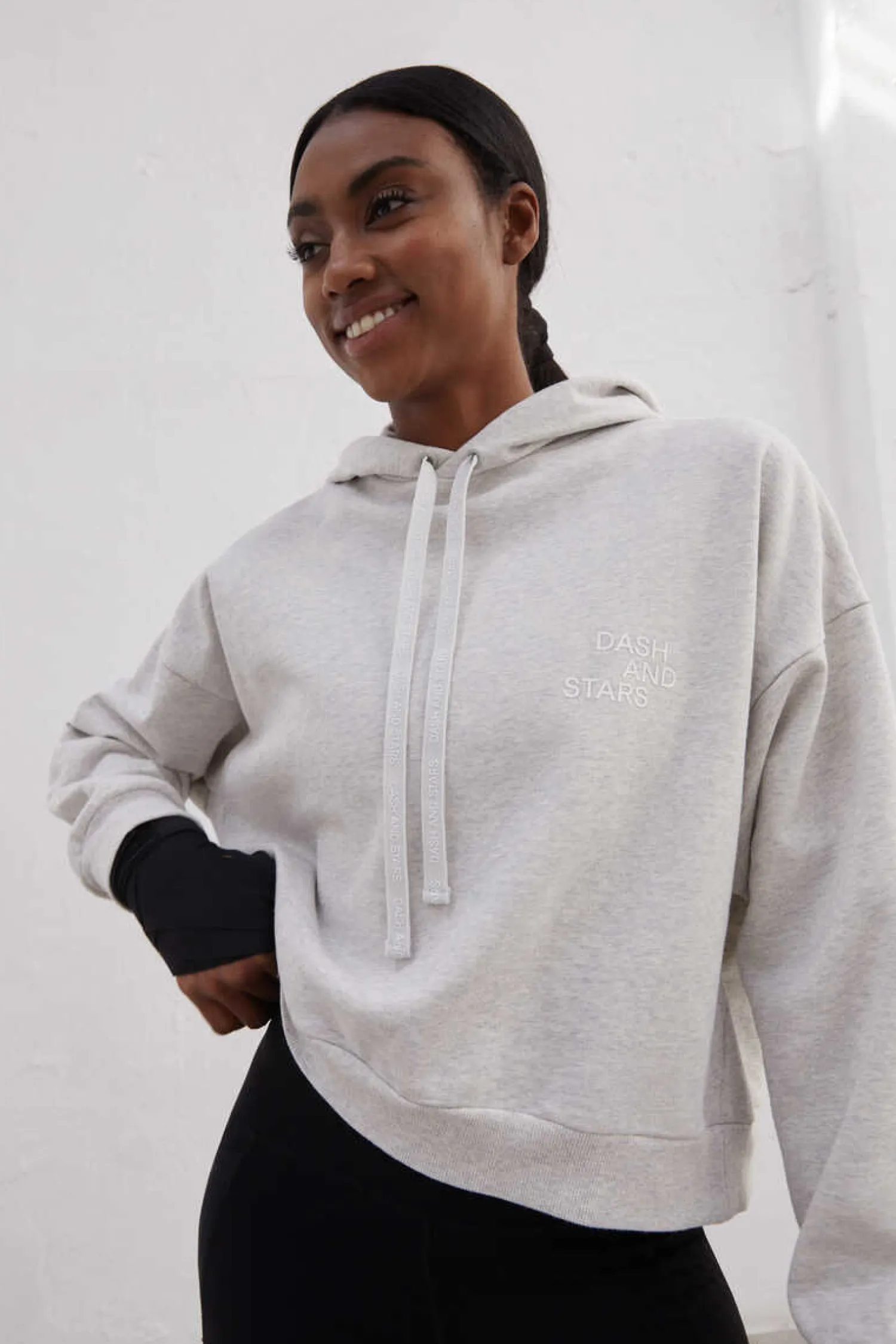 Dash and Stars Outdoor-Sudadera 100% Algodao Gris