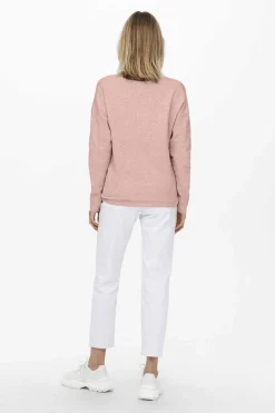 Only Sueteres E Cardigans-Sweater De Bico Manga Comprida