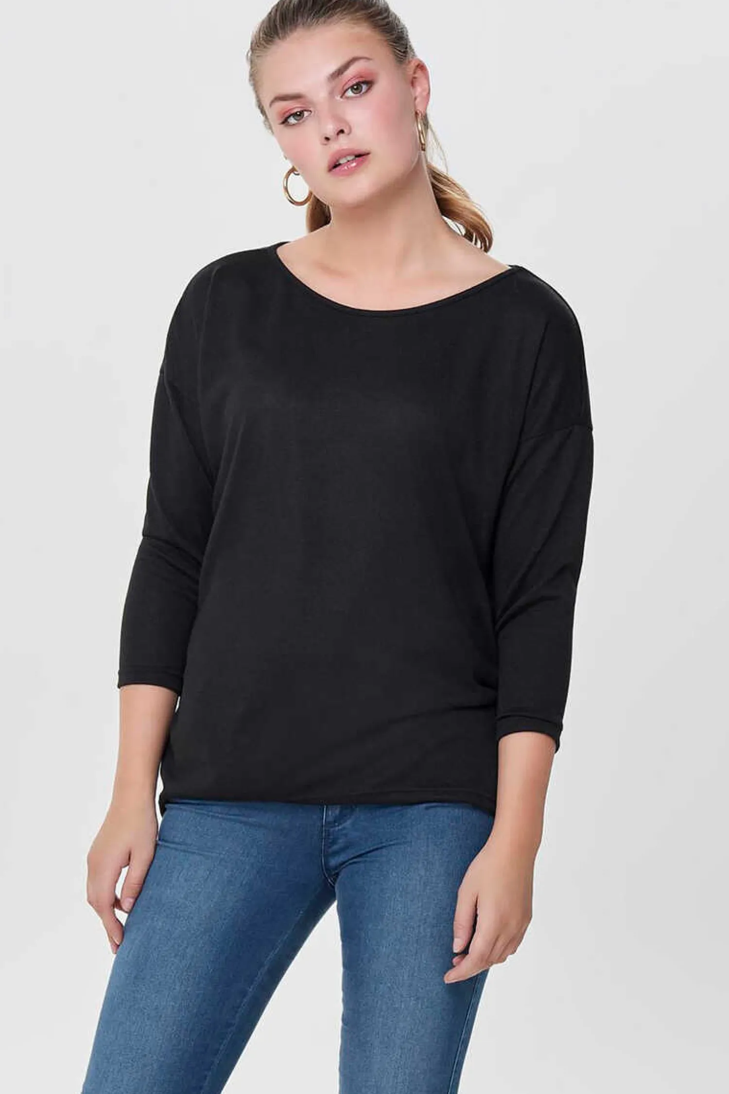 Only Sueteres E Cardigans-Sweater Manga Comprida E Gola Redonda