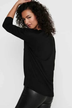 Only Sueteres E Cardigans-Sweater Manga Comprida E Gola Redonda