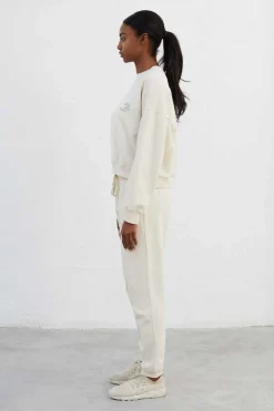 Dash and Stars Outdoor-Sweatshirt 100% Algodao Branco