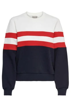 Only Sweatshirts-Sweatshirt Algodao Cor Block