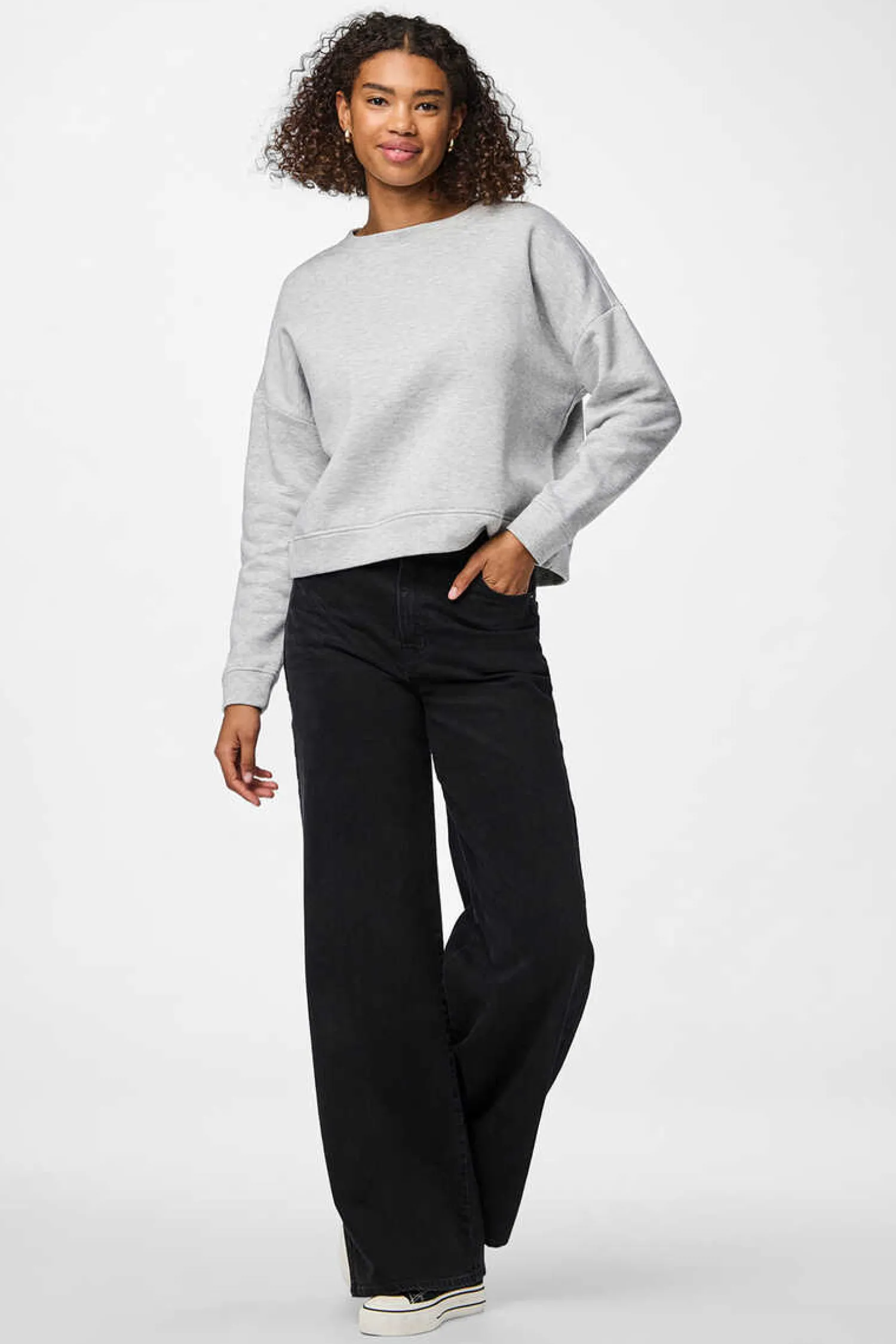 Pieces Sweatshirts-Sweatshirt Basica