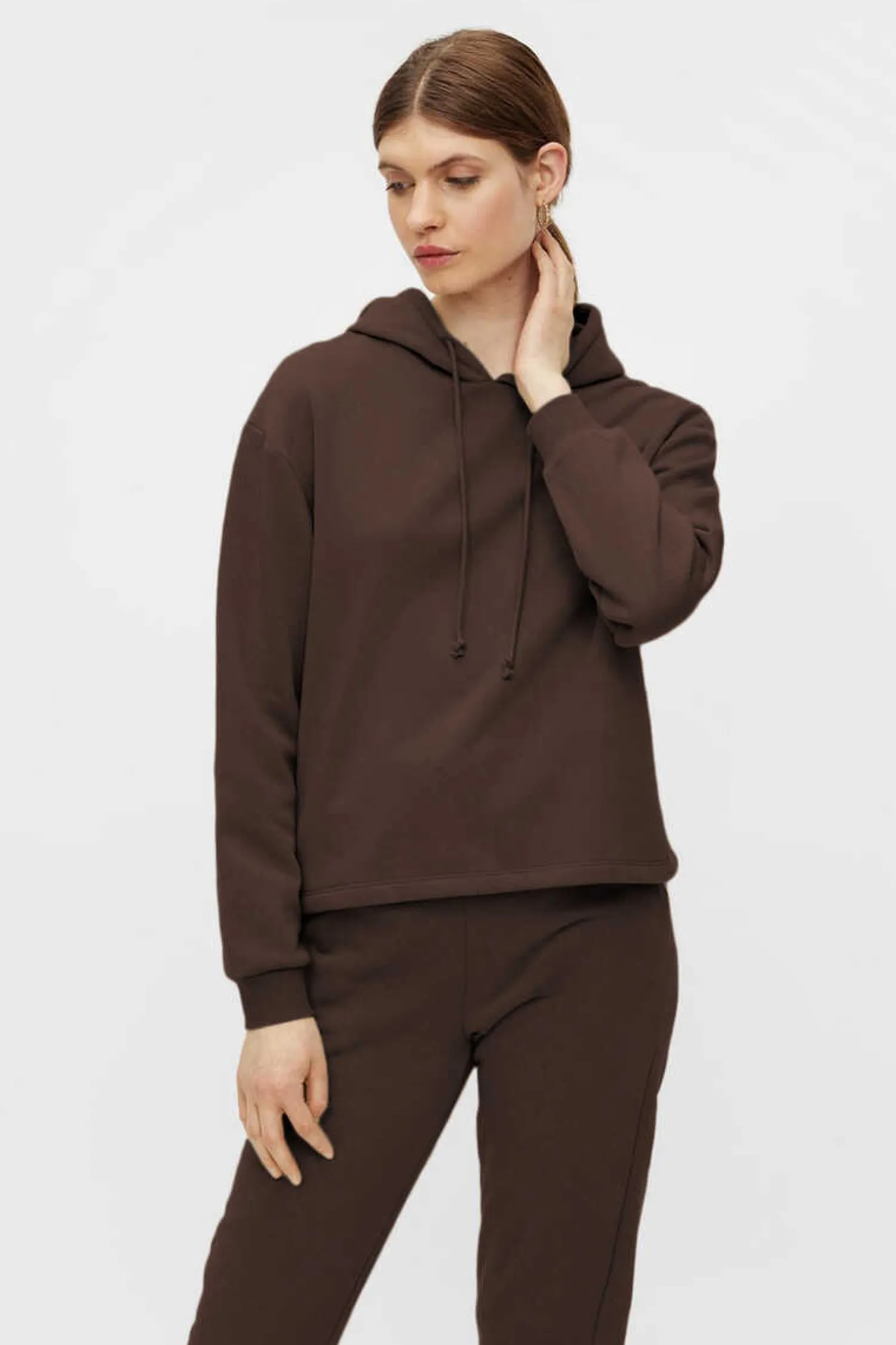 Pieces Sweatshirts-Sweatshirt Basica Capuz