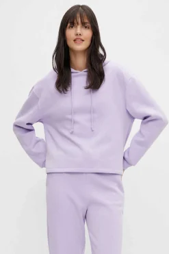 Pieces Sweatshirts-Sweatshirt Basica Capuz