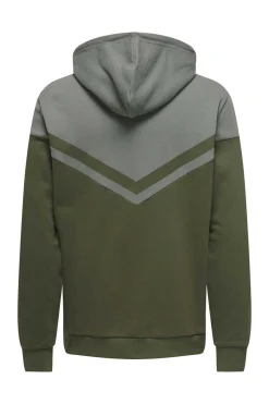 Only & Sons Sweatshirt Bicolor Capuz Cinza Outlet