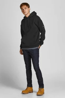 Jack & Jones Sweatshirt Capuz Preto Discount