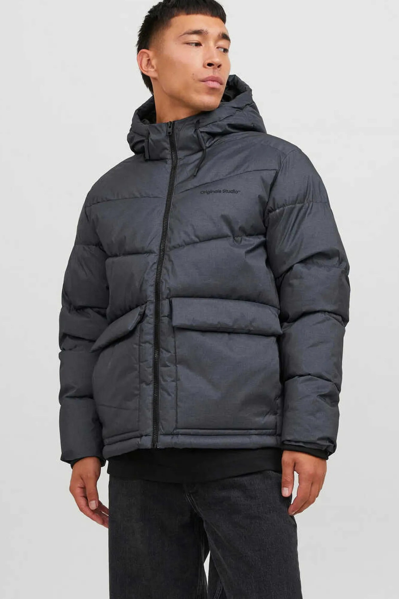 Jack & Jones Sweatshirt Capuz Basica Plus Cinza New