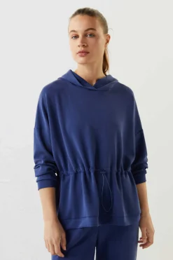 Dash and Stars Sweatshirts-Sweatshirt Capuz Escuro