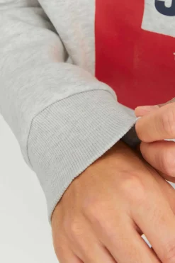 Jack & Jones Sweatshirt Capuz Estampado Logo Branco Clearance