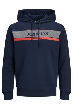 Jack&Jones Sweatshirt Capuz Estampado Logo Azul Outlet
