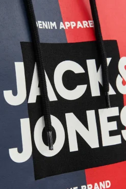 Jack & Jones Sweatshirt Capuz Estampado Logo Preto Online