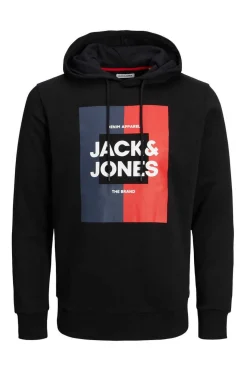 Jack & Jones Sweatshirt Capuz Estampado Logo Preto Online
