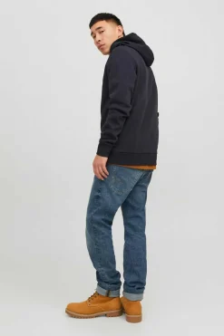 Jack & Jones Sweatshirt Capuz Estampado Logo Azul Discount