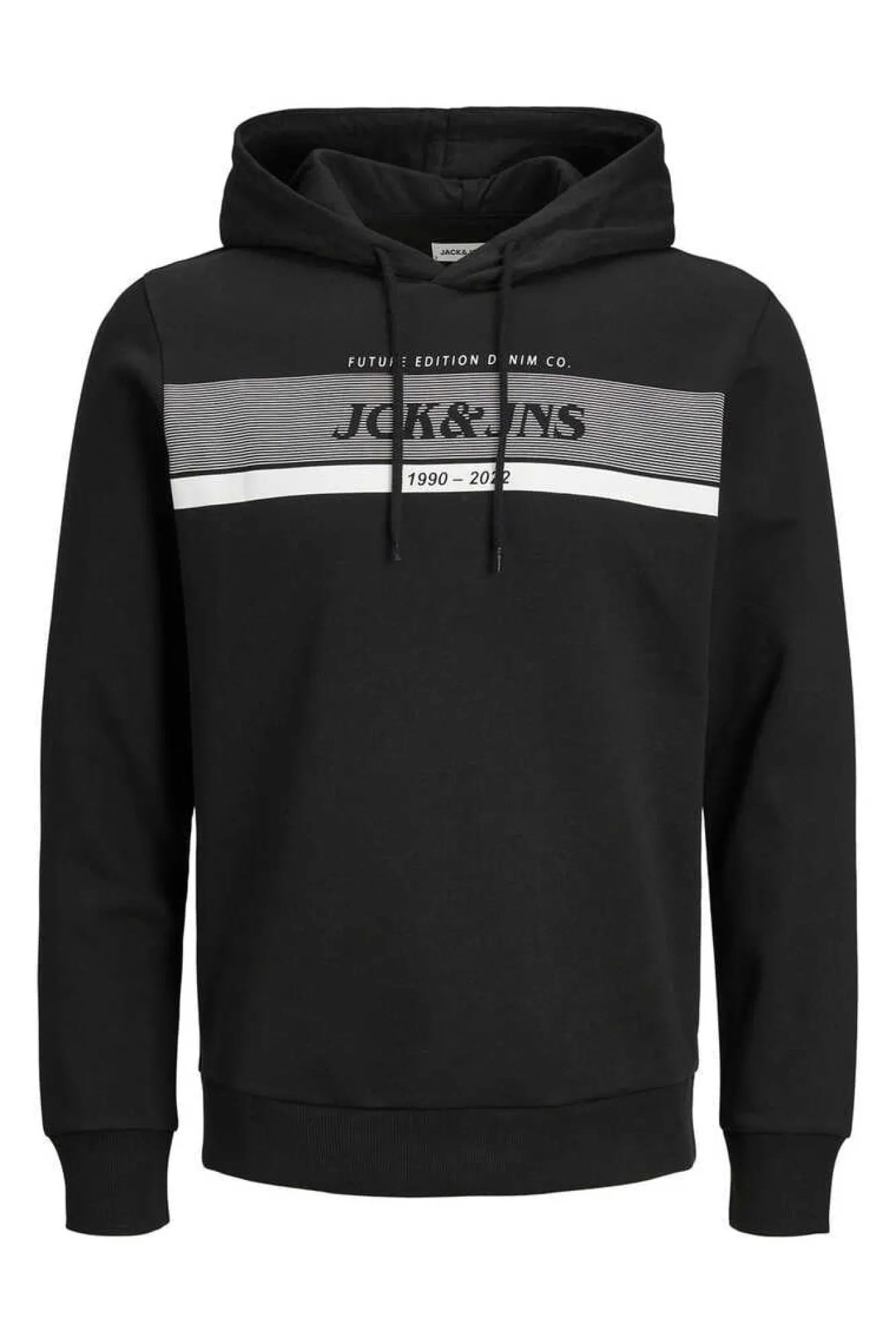 Jack&Jones Sweatshirt Capuz Estampado Logo Preto Discount