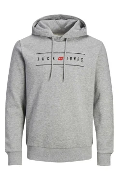 Jack & Jones Sweatshirt Capuz Logo Cinza