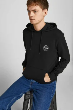 Jack & Jones Sweatshirt Com Capuz Preto Sale
