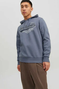 Jack & Jones Sweatshirt Com Capuz Azulado Discount