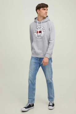 Jack & Jones Sweatshirt Com Capuz Cinza Sale