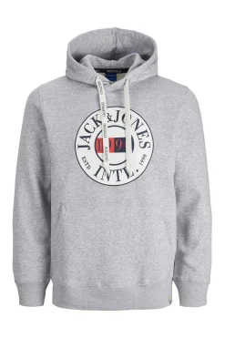 Jack & Jones Sweatshirt Com Capuz Cinza Sale