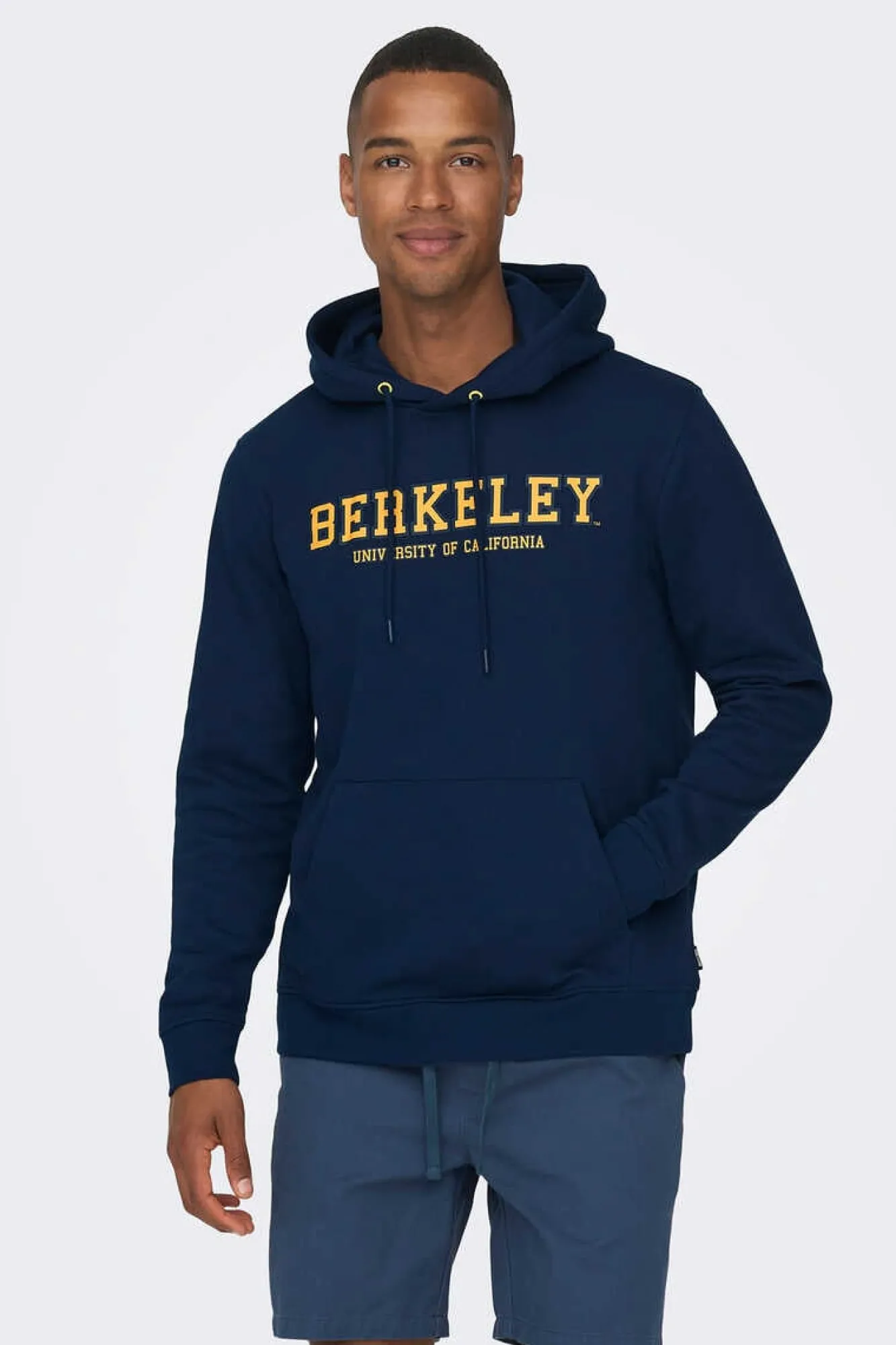Only & Sons Sweatshirt Com Capuz Marinho Discount