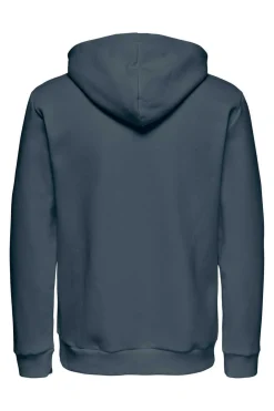 Only & Sons Sweatshirt Com Capuz Azulado New