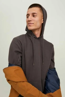 Jack & Jones Sweatshirt Com Capuz Castanho