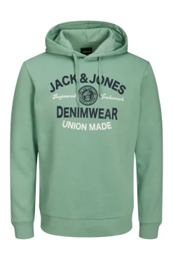 Jack & Jones Sweatshirt Com Capuz Agua Verde Outlet